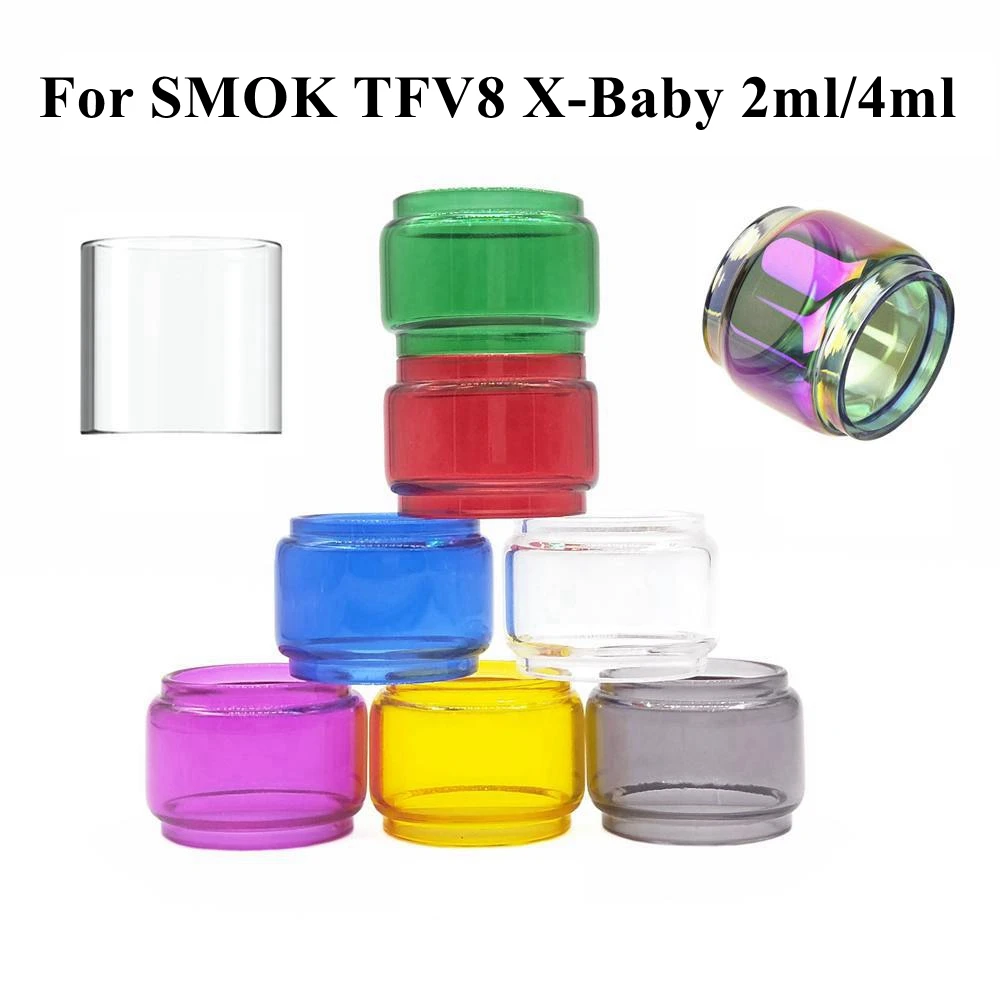 HXJVAPE оригинальный Pyrex пузырь стакан Fatboy трубка бак кольцо прокладка для SMOK TFV8 X baby