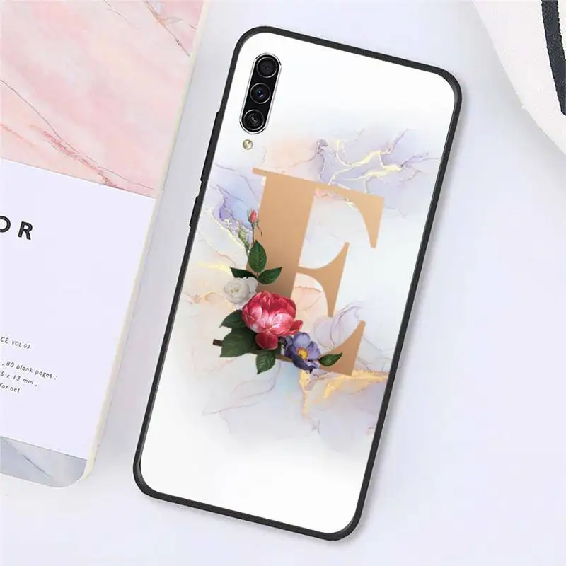 

Marble letters art pattern Phone Cases For Samsung galaxy S 9 10 20 A 10 21 30 31 40 50 51 71 s note 20 j 4 2018 plus