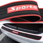 Универсальная Резиновая лента на порог 90 см для защиты бампера от царапин, черный цвет