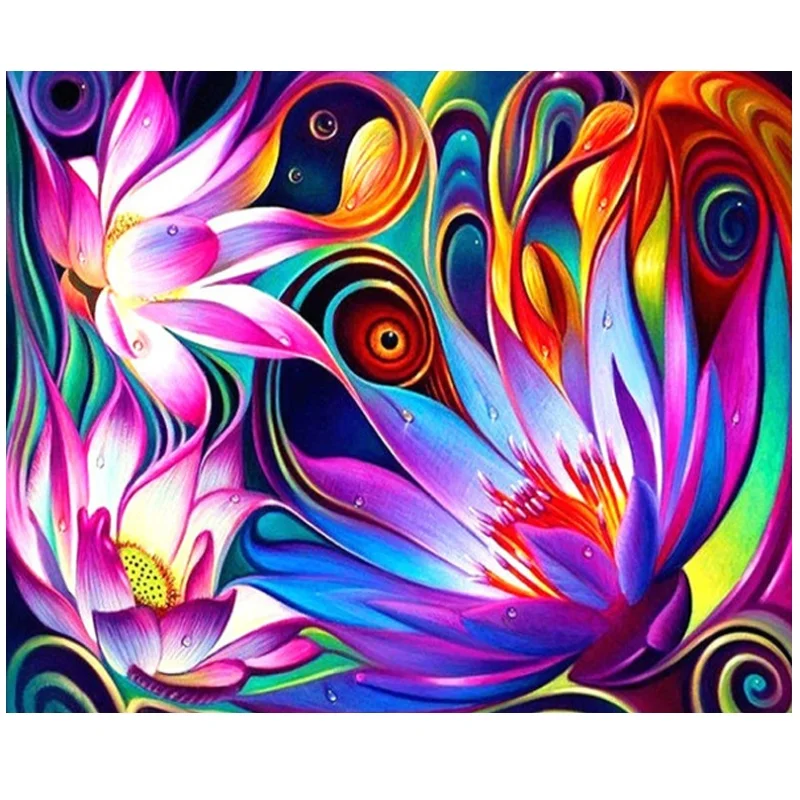 Алмазная мозаика цветы алмазная живопись 5D полная вышивка полный набор сверл