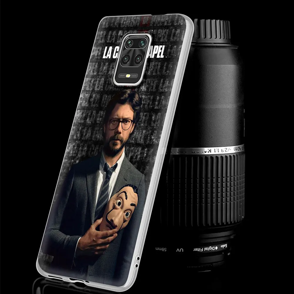 

Silicone Phone Case For Xiaomi Redmi Note 9S 8 8T 9 Pro 7 9A 9C 8A 7A 6 6A Money Heist House Paper Soft Back Cover Coque Funda