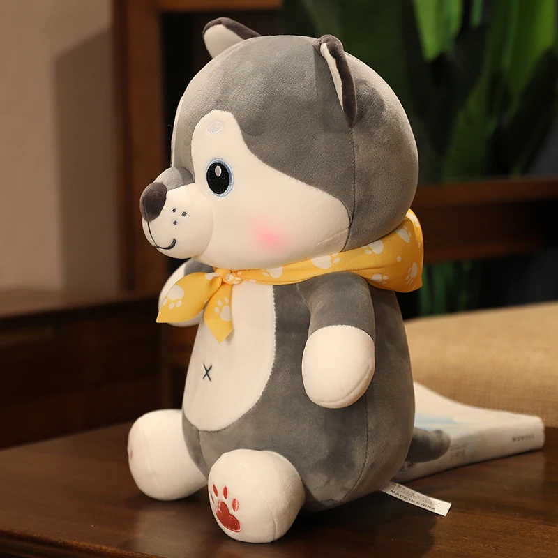 

Cute Puppy Plush Doll Stuffed Husky Bulldog Dolls Kids Toy Cartoon Animal Nap Pillow Soft Back Cushion Girl Birthday Gift