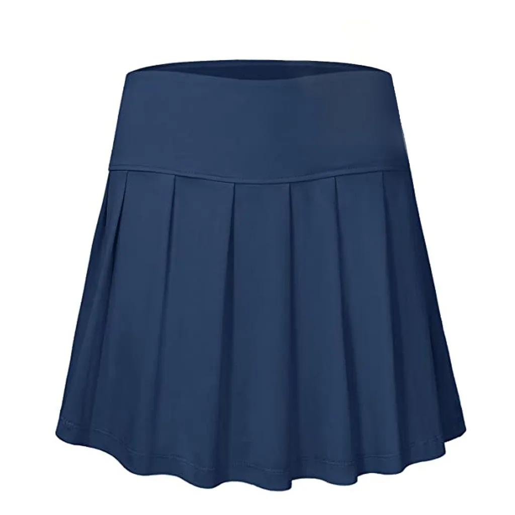 Женские теннисные юбки шорты для бега эластичные спортивные гольфа с карманами