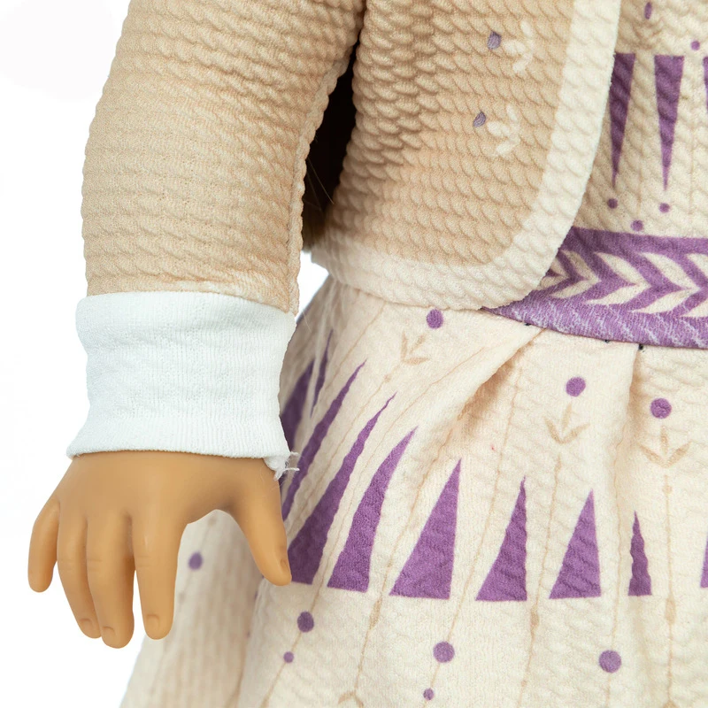 Новинка 2021 юбка принцессы Анны подходит для кукол новорожденных 43 см аксессуары