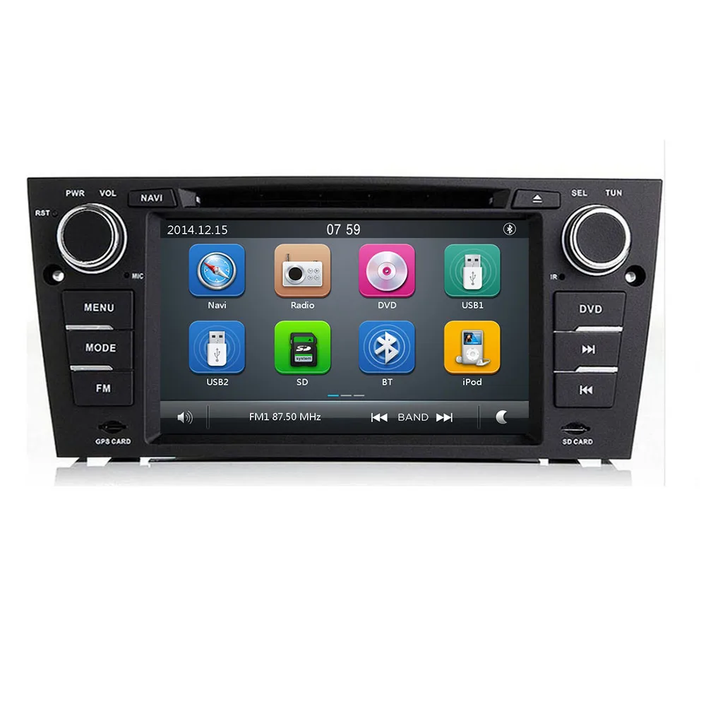 Емкостный 7 "сенсорный экран автомобильный gps навигатор для bmw e90 E91 E92 3G Bluetooth