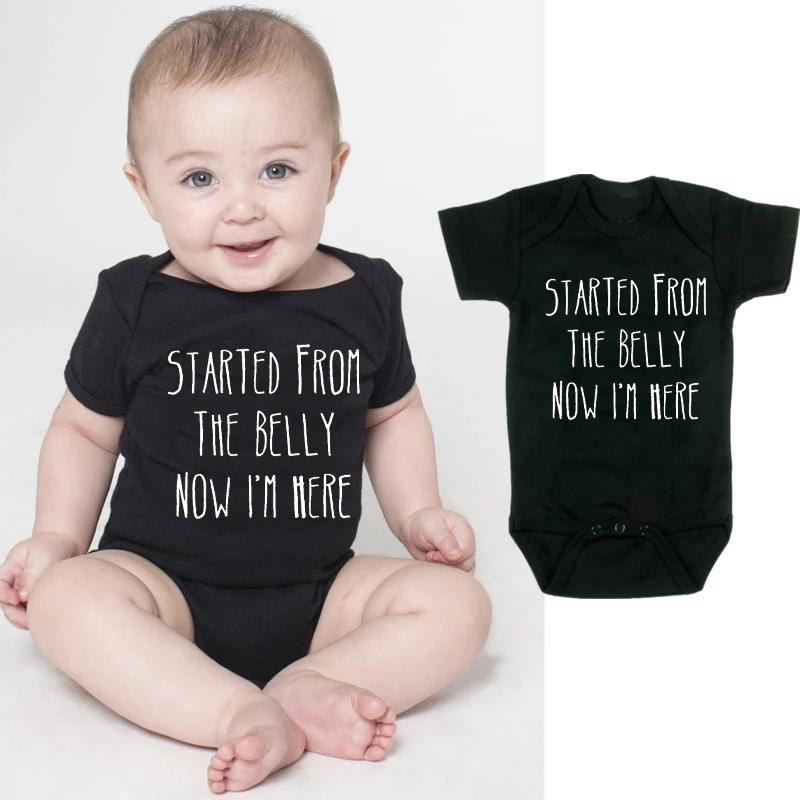 

Детская одежда унисекс для новорожденных, для мальчиков и девочек детский комбинезон с буквенным принтом, из хлопка, для детей ясельного во...