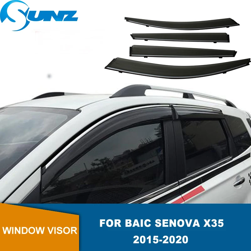 

Side Window Deflector For Baic Senova X35 2016 2017 2018 2019 2020 Window Visor Weathershield Sun Rain Deflector Guards SUNZ