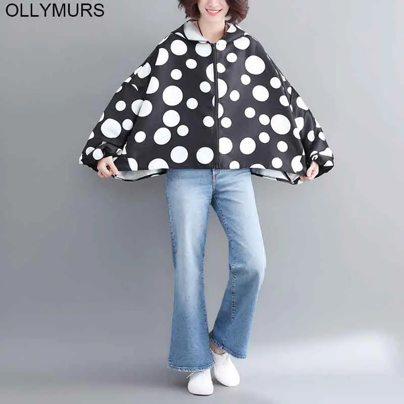 Женская осенне-зимняя Свободная куртка с капюшоном размеры до 6XL | одежда