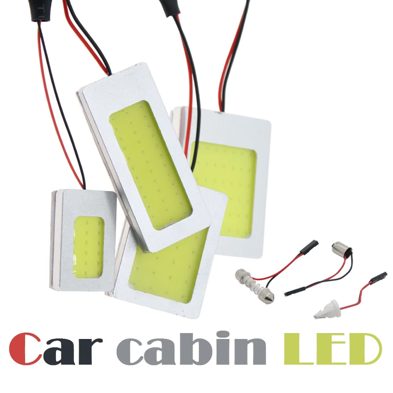 

1x AC canbus 12v24v T10 w5w Led Cob 18SMD 24SMD 36SMD 48SMD Auto Interior Reading Lamp Vehicle Panel Bulb Lighting Dome Festoon