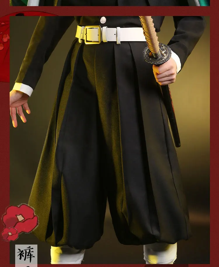 Demon Slayer Kimetsu no Yaiba Kamado Tanjiro Косплей Костюм Униформа костюмы для Хэллоуина для мальчика аниме одежда костюмы cos