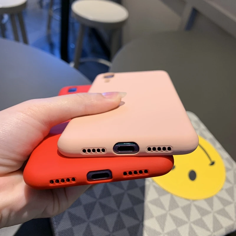 Яркий матовый мягкий термополиуретан жидкий силиконовый чехол для Xiaomi mi 8 9 SE 9T Lite