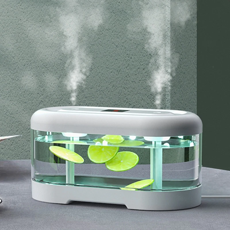 

Humidifiers for Bedroom 2L Cool Mist Humidifier Portable Desktop Humidifier Double Spray Super Quiet for Home Bedroom X37C