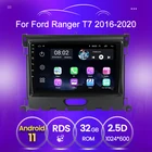Android 11 2.5D экран 2 Гб + 32 ГБ автомобильная стереосистема для Ford Ranger T7 2016 2017 2018 2019 2020 мультимедиа BT GPS навигация автомобильное радио аудио FM