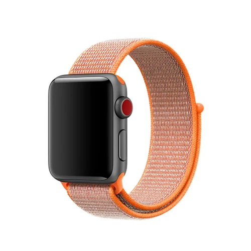 22 Спортивные петли для наручных часов Apple watch, версии 5 4 44 мм 40 мм, ремешок 42 мм, 38 мм, версия наручных часов Iwatch серии 5/4/3/2/1 двухслойного тканого нейлона браслет ремень - Цвет ремешка: 22