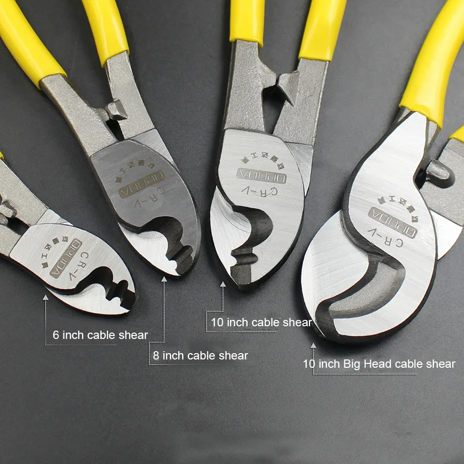 6 Inch Cable Shear Cutter Electric Wire Stripper Cutting Plier Hand Tools 8inch 10inch Multifunctional Scissors | Инструменты