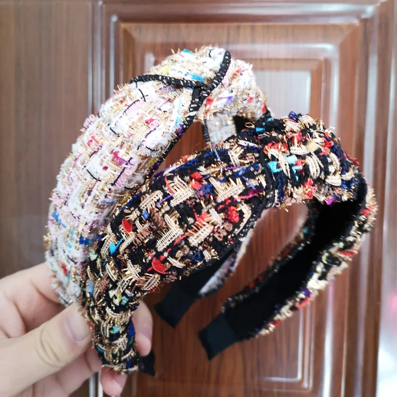 Ретро элегантная завязанная повязка на голову для женщин и девочек аксессуары