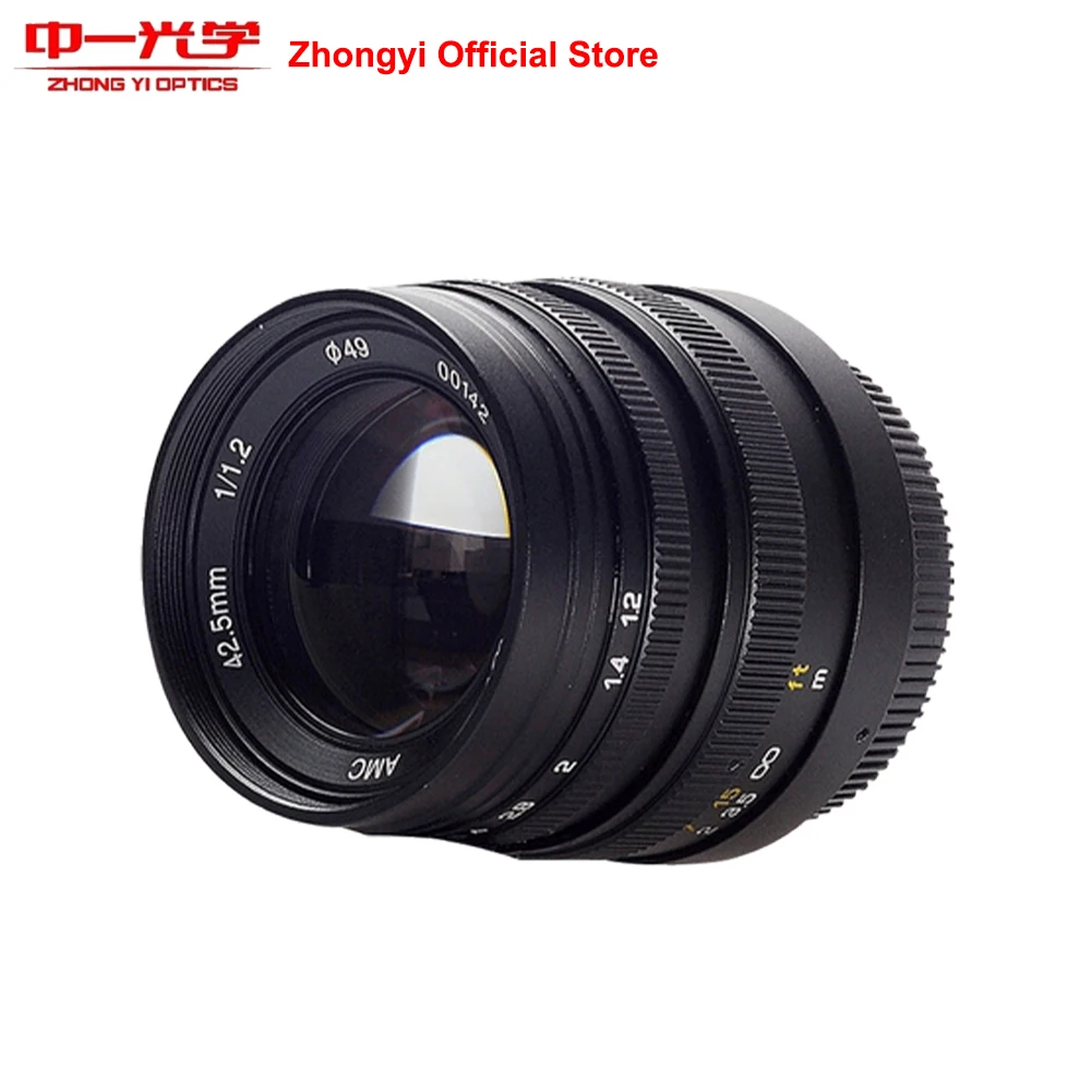 Объектив Zhongyi Optics 42 5 мм F1.2 для камеры Olympus Panasonic M4/3 | Электроника