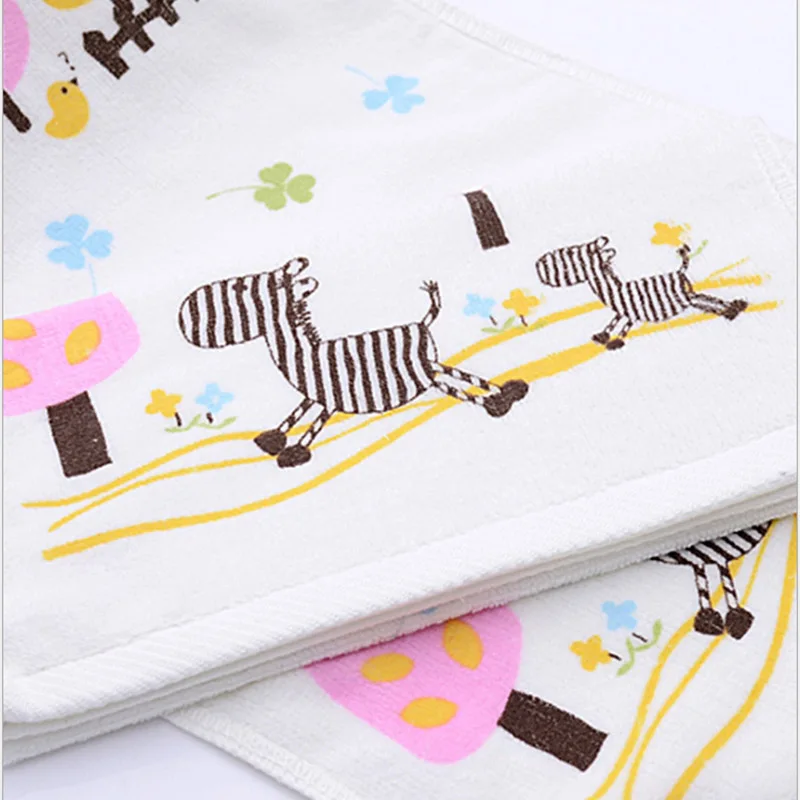 

Cartoon Cotton Children's Small Towel Small Square Towel Scarf Printed Cotton Cartoon Handkerchief Baby Towel Hook Handkerchief