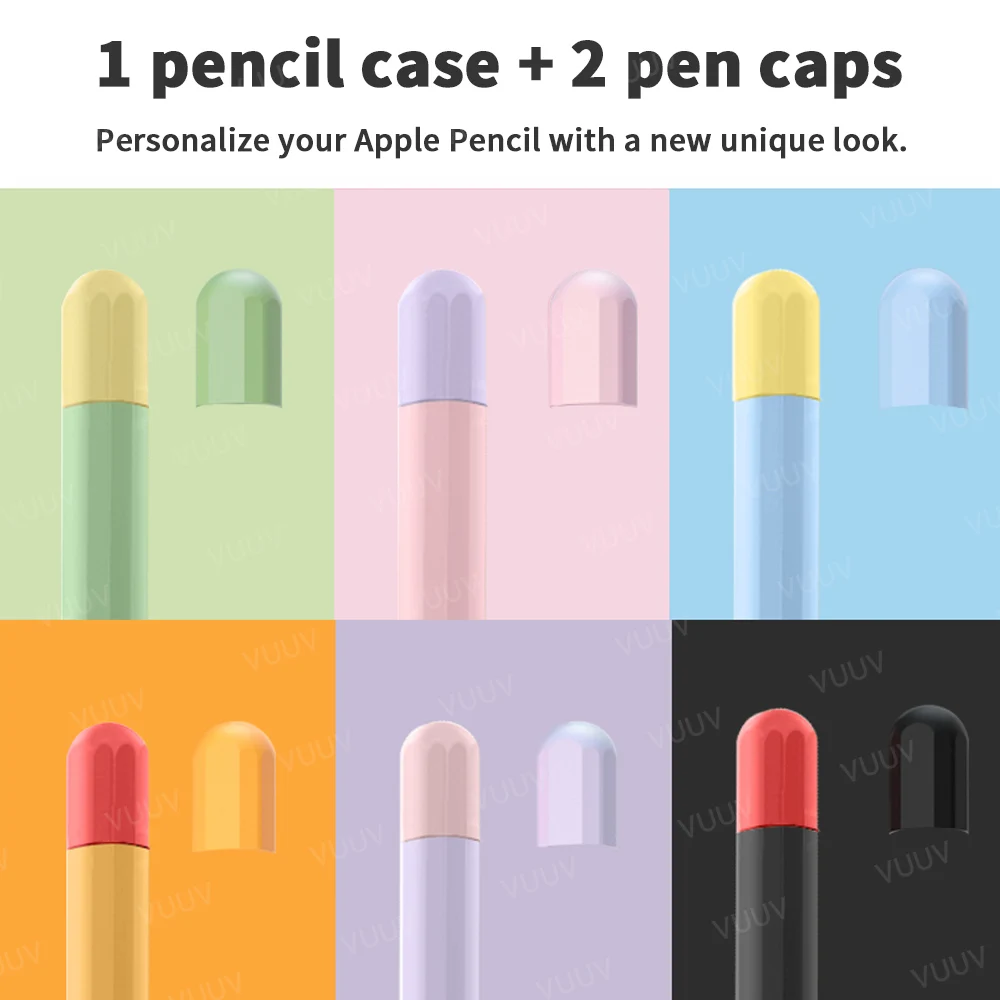 Чехол для Apple Pencil 1 2 мягкий силиконовый защитный чехол Duotone чехол-карандаш 1-го 2-го