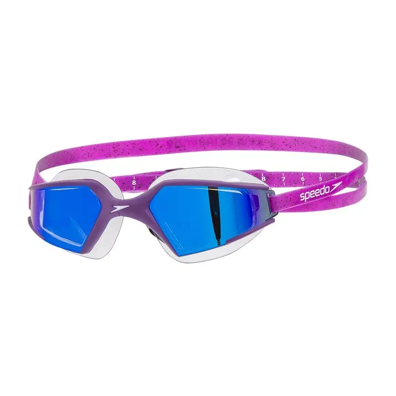 New purple Speedo разноцветные Aquapulse Max Mirror 2 IQfit очки анти туман HD объектив УФ-защита для взрослых мужчин и женщин - Цвет: New purple