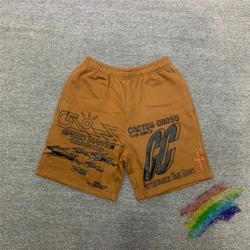 

Foam Printing Travis Scott Cactus Jack Shorts Men Women 1:1 High Quality Casual Shorts Breeches