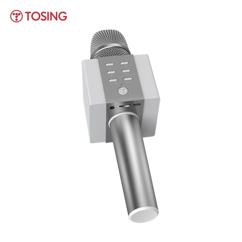 Фото Микрофон для караоке Tosing, Bluetooth Колонка для встреч вечерние, двойной динамик, громкий динамик с TF-картой, аудио 3,5 мм, Bluetooth №4