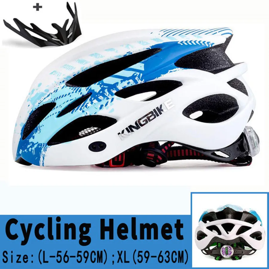 675-blue Новинка, велосипедный шлем для шоссейного велоспорта, MTB, велосипедный шлем, задний светильник для горного велосипеда, цельнолитые велосипедные шлемы для мужчин и женщин - Цвет: 675-blue