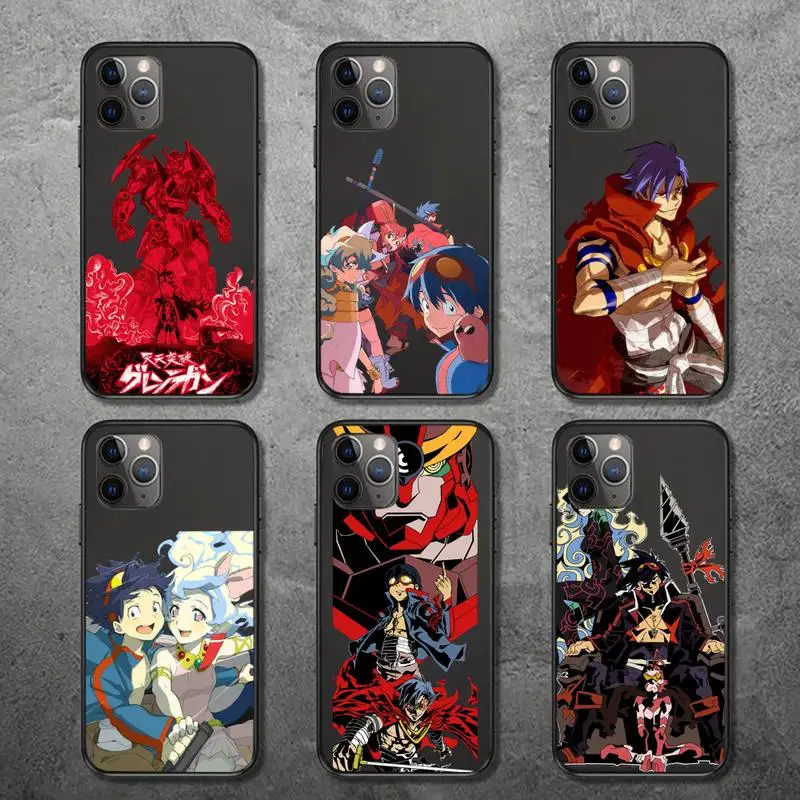 

Tengen Toppa Gurren Lagann anime Phone Case for iPhone 12 11 mini pro XS MAX 8 7 6 6S Plus X 5S SE 2020 XR