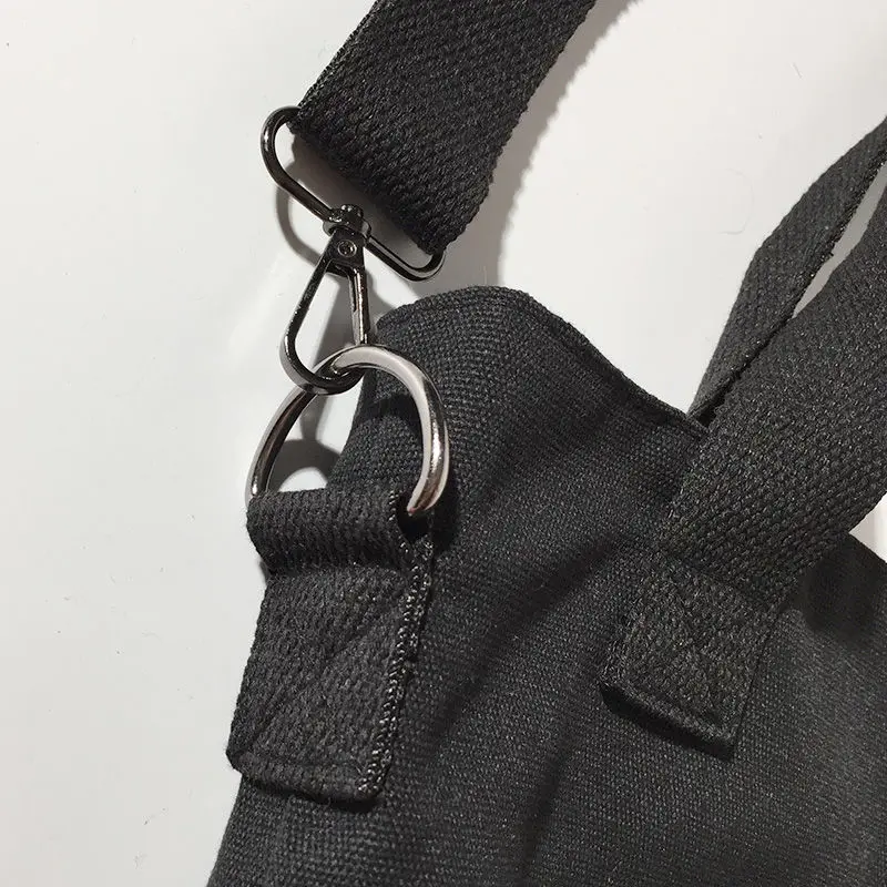 Холщовые сумки через плечо для мужчин модная однотонная сумка на ремне в стиле