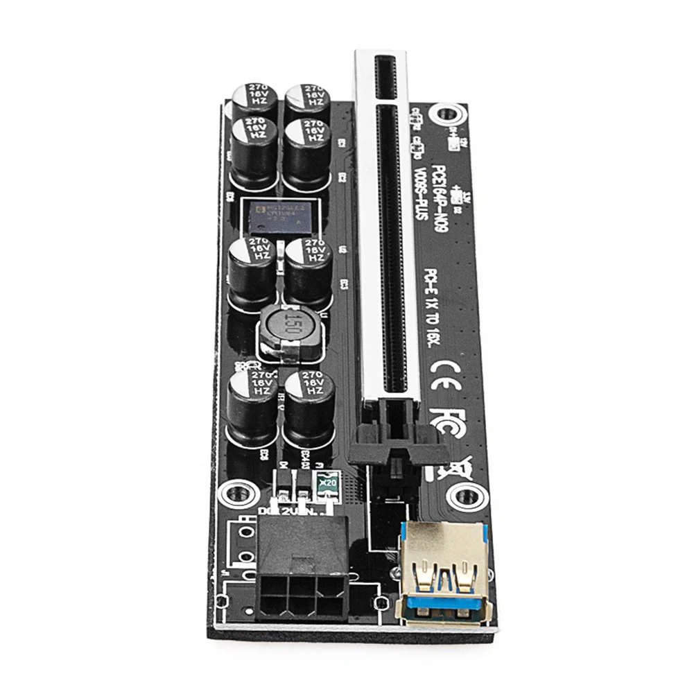 6 шт райзер ver009s plus usb 30 pci e райзер ver 009s express 1x 4x 8x 16x
