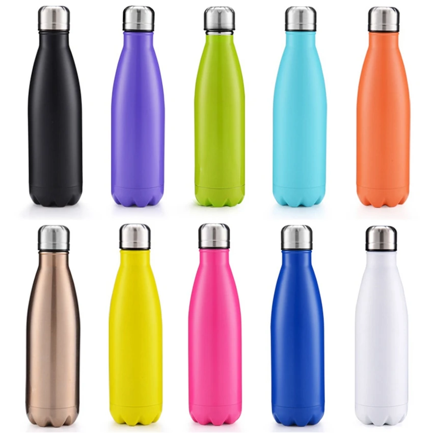 Бразильские бутылки из нержавеющей стали красочные 1000 мл для воды вакуумная
