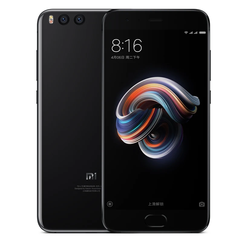 Black Глобальный Встроенная память Xiaomi Mi Note 3 смартфон 6 ГБ 128 Snapdragon 660 NFC 12MP+ 12MP двойной Камера 4 боковых изогнутых Стекло мобильного телефона - Цвет: Black