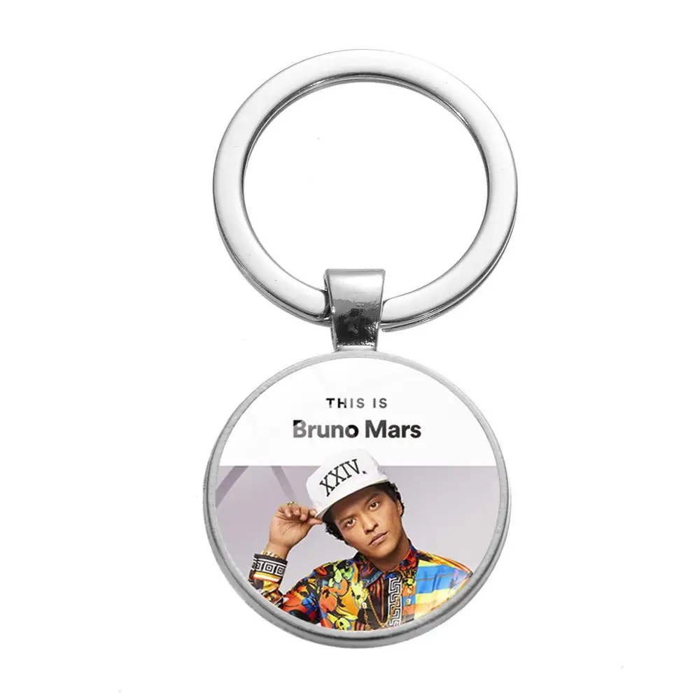 Азиатских художник года Bruno Стекло ключ кольцо искусство певица альбом серии