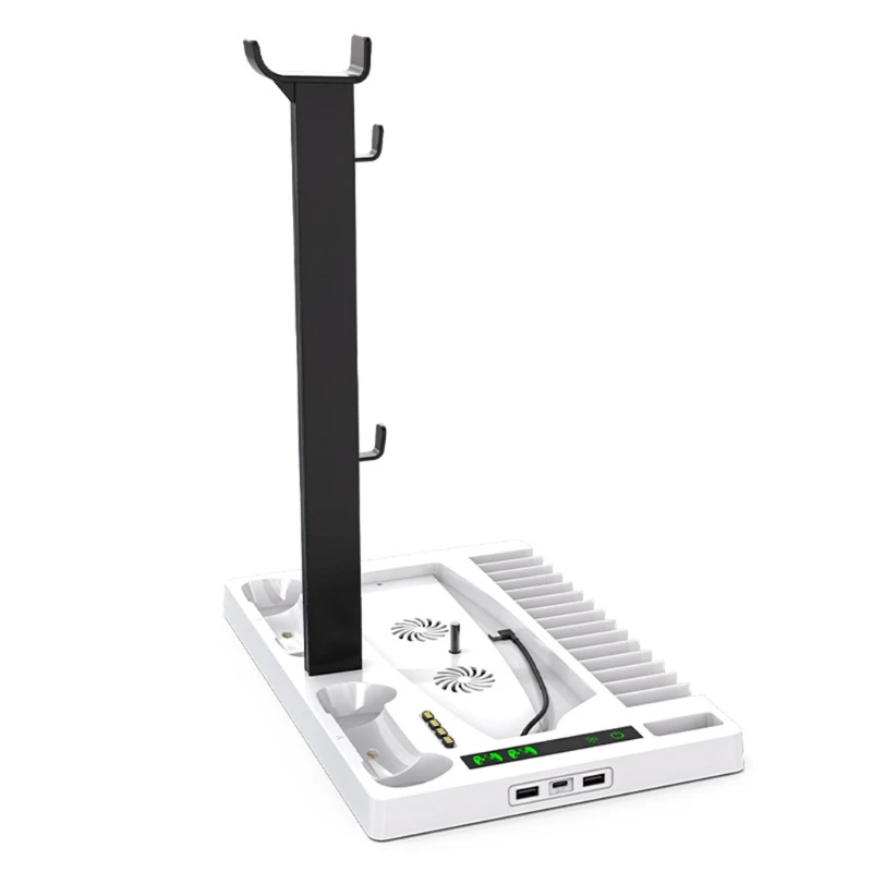 

Vertical Stand with Cooling Fan Charging Dock for PS5 Disc/Digital Edition Host