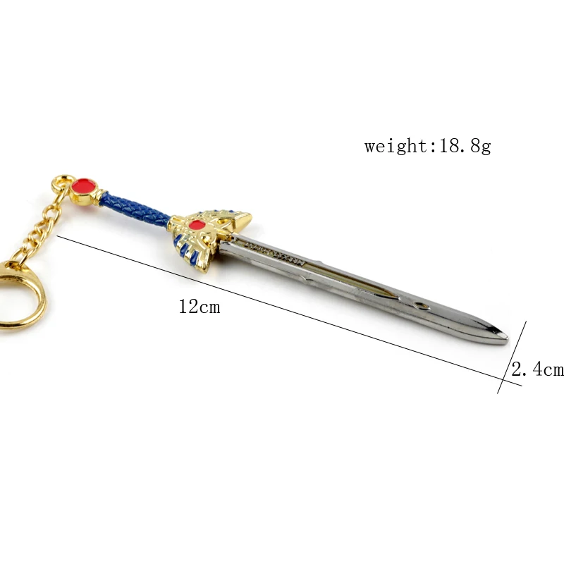 Игра DRAGON QUEST брелок Воин Дракон Куэсто брелок Металлический меч Щит на цепочке Дорожный подарок для мужчин Ювелирные изделия Чавейро.
