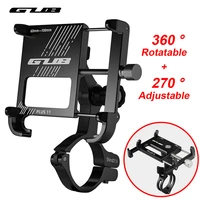 gub aluminum bicycle phone holder mtb road bike phone holder motorcycle usb power support handlebar clip stand for 3 5 to 7 5
