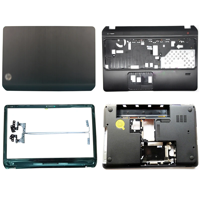 

Новинка, для ноутбука HP Pavilion DV6 DV6-7000 DV6-7100 DV6-7200, задняя крышка ЖК-дисплея/передняя рамка/петли/Упор для рук/Чехол черный 682047-001