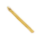 Латунная цепочка со змеиным плетением и подвесками, 4 шт., 65 Х5 мм, 24 К, золотого цвета, ювелирные изделия, фурнитура сделай сам