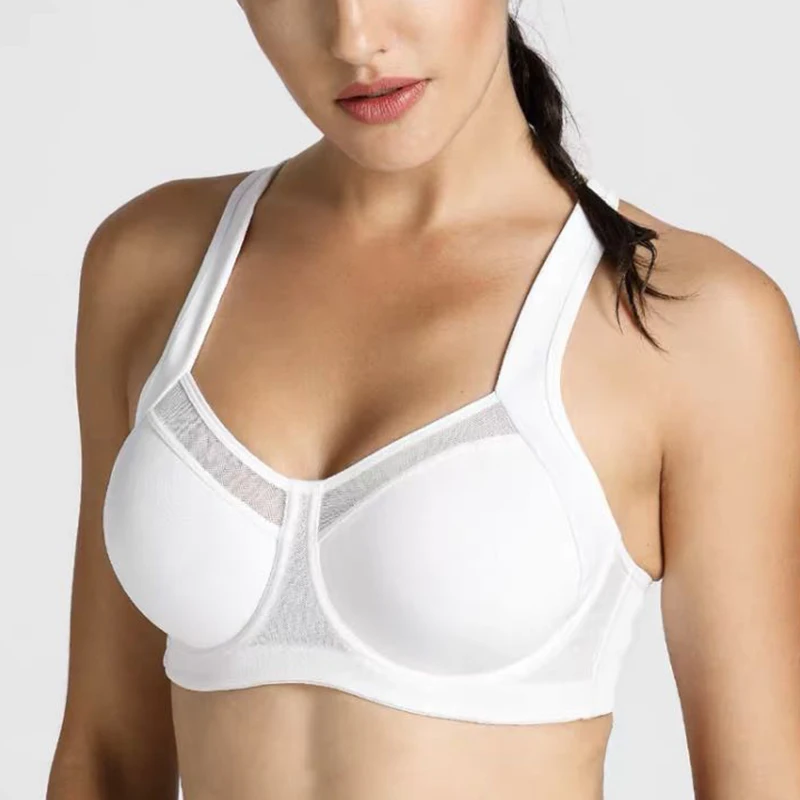 Sexy Sports Bra For Women Gym Push Up Active Bralette Solid Underwire Brassiere Female Workout Lingerie 34 36 38 40 42 B C  D DD