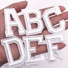 1 шт., вышитая аппликация в виде английского алфавита