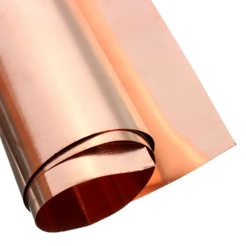 

5PC 99.9% Pure Copper Cu Metal Sheet Foil 0.1x100x100MM For Handicraft Aerospace