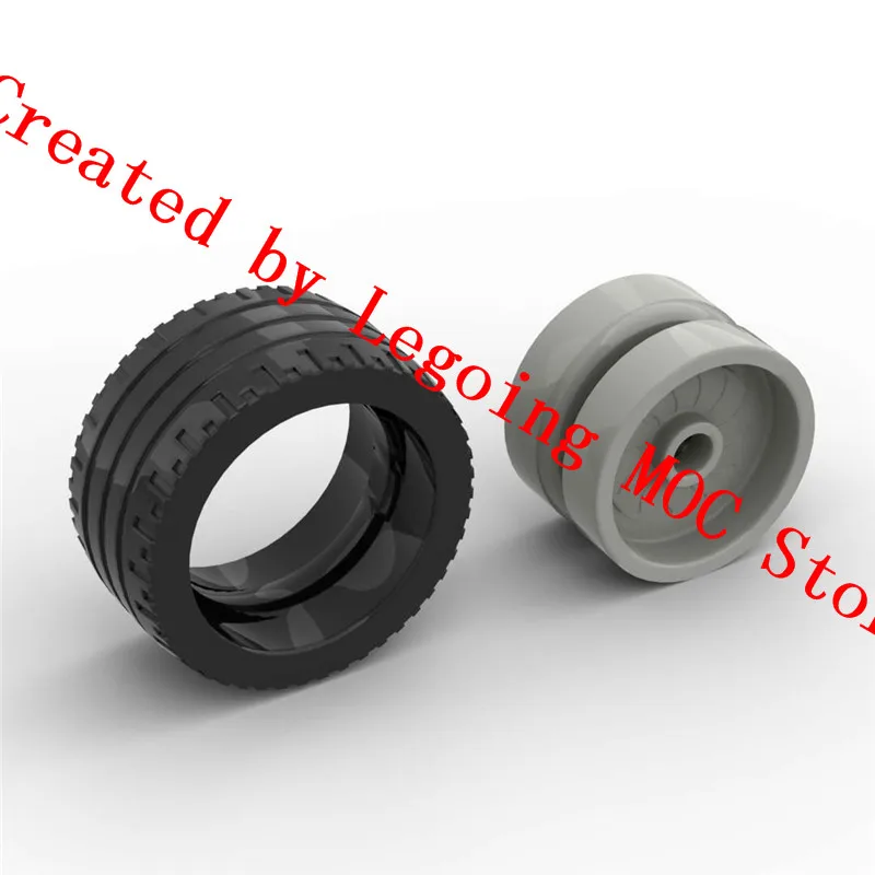 

Technology automobile building block moc-18976 + 18977 wheel tire 24 * 12mm connector ev3 assembly toy