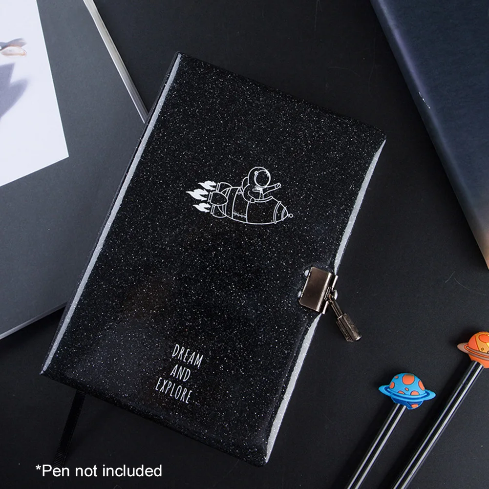 

A5 Virgin Wood Pulp Back To School Stationery With Lock Key PU Leather Travel Journal Agenda Planner Students Diary Notebook