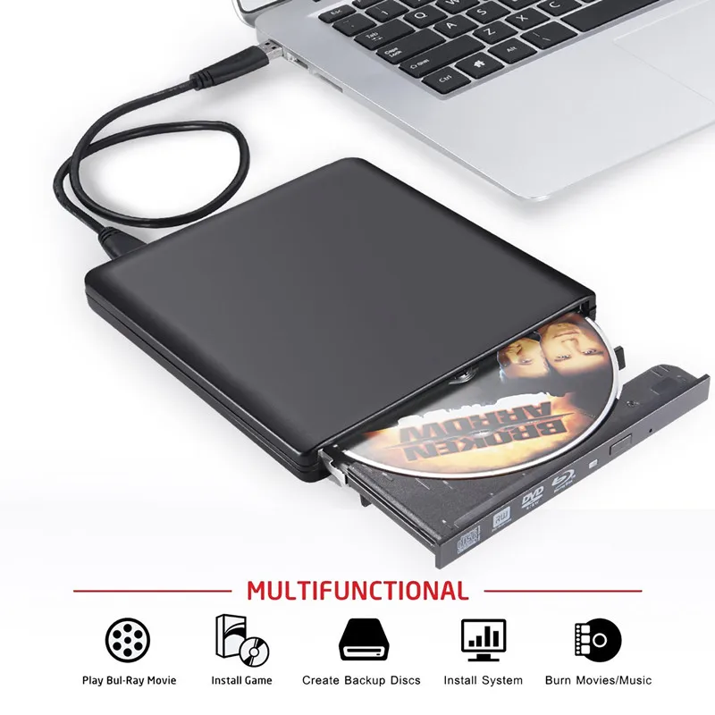 Внешний Bluray привод Usb 3 0 Оптический Привод Bd Rw горелки Писатель Portatil Blu Ray плеер Cd/Dvd