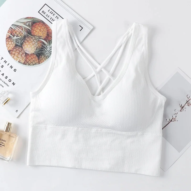 

Women's sports bra push up top Women's fitness bra hollow out breathable top Sexy running yoga bra exercise wear