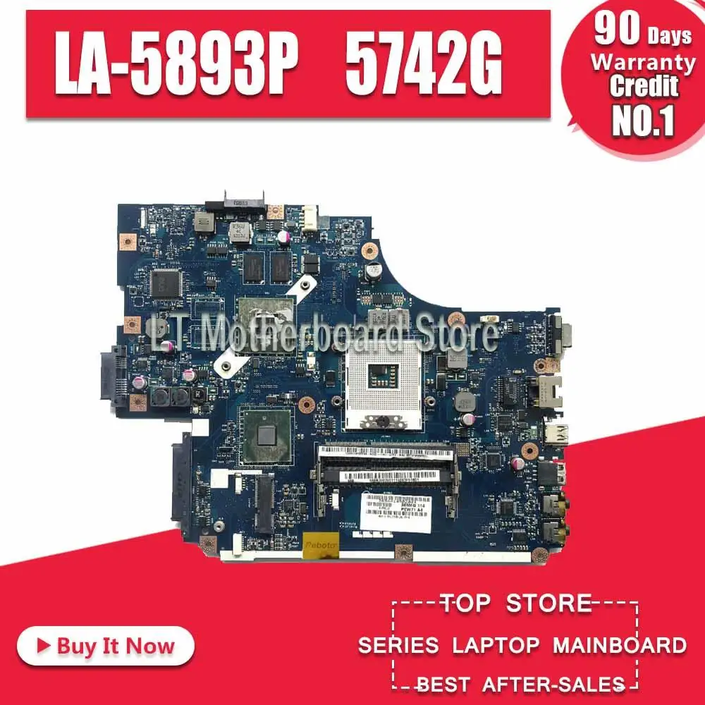 LA-5891P LA-5893P LA-5894P материнская плата для acer Aspire 5742 г 5740 5741 LA-5894P материнская плата GT520M Тесты работы