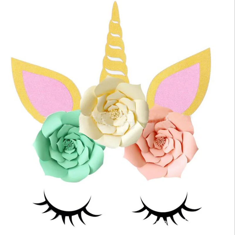 123 рог единорога для вечерние ресницы уши детей украшение вечеринки на день