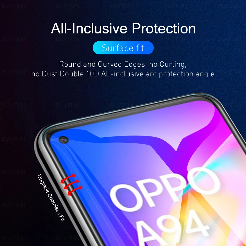 2pcs hydrogel film for oppo a94 a74 a54 4g 5g hd screen protector for oppo a 94 74 54 display soft protective film not glass free global shipping
