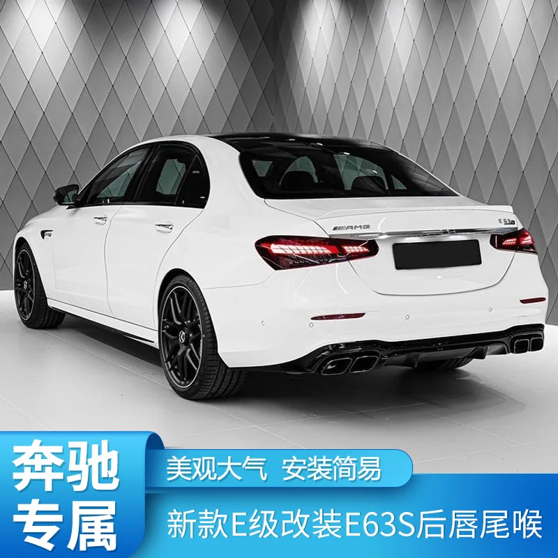 

Suitable for 2021 Benz E260l E300l E350l Modified E63s Amg Tail Throat Rear Lip Four Outlet Exhaust