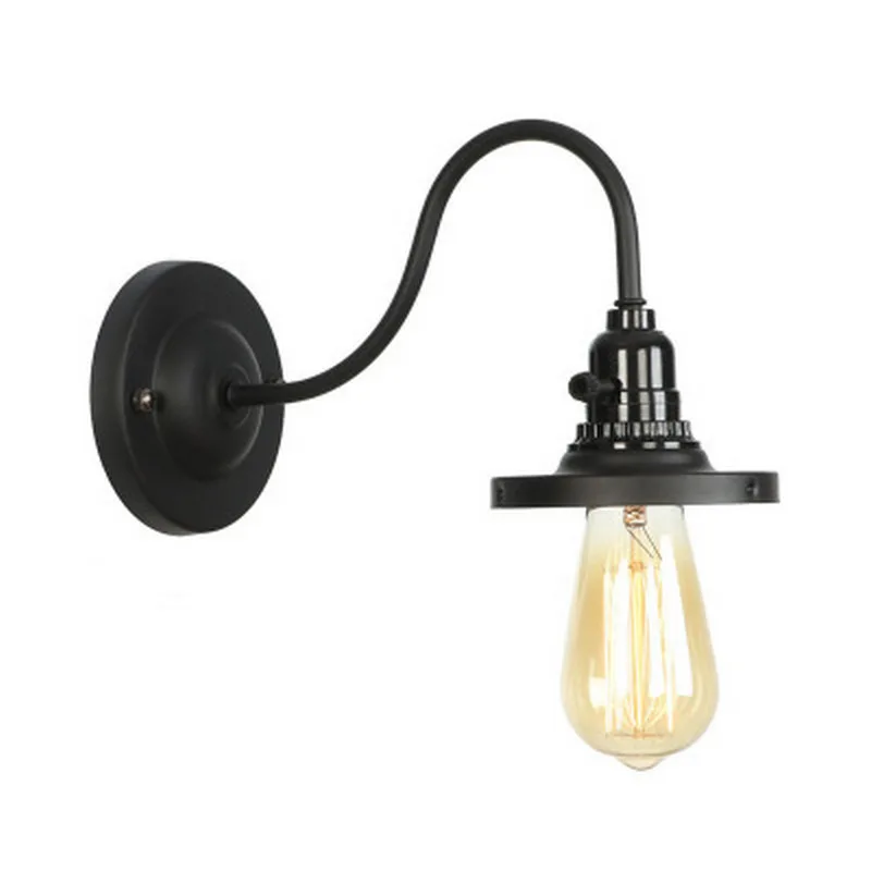 

American Country Nordic Postmodern Bar Restaurant Hotel Living Room Aisle Staircase Cafe Iron Wall Lamp 110-120V E27